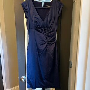 Xscape Navy Midi Dress